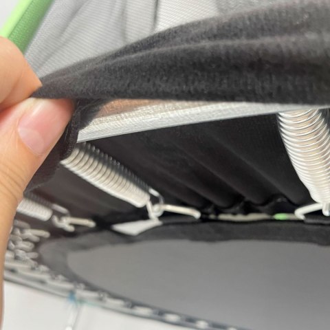 Trampolina ogrodowa dla dzieci siatka 140 cm zielona