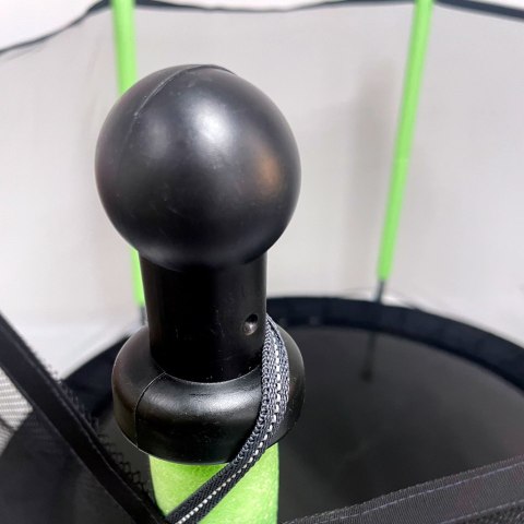 Trampolina ogrodowa dla dzieci siatka 140 cm zielona