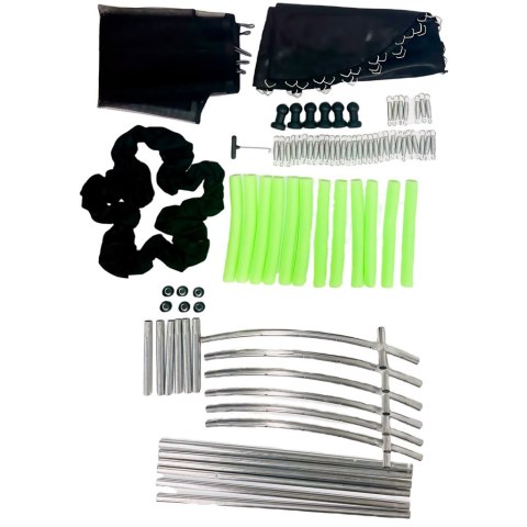 Trampolina ogrodowa dla dzieci siatka 140 cm zielona