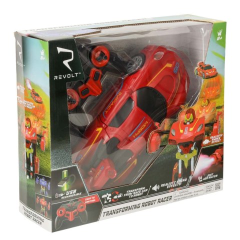Transformer Revolt TRANSFORMING ROBOT RACER czerwo