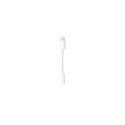 Apple | Przejściówka z Lightning na gniazdo słuchawkowe | Mini-phone stereo 3,5 mm | Żeńska | Męska | Apple Lightning | Biała