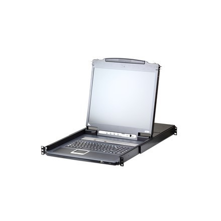 Aten | Przełącznik KVM over IP z portem Daisy-Chain i obsługą urządzeń peryferyjnych USB | CL5708IN 8-Port PS/2-USB VGA 19" LCD