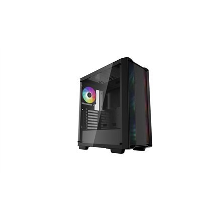 Deepcool | CC560 (z 4 wentylatorami ARGB) | Okno boczne | Czarny | Mid-Tower | Zasilacz w zestawie Nie | ATX PS2