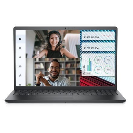 Dell | Vostro 15 3520 | Czarny | 15,6 " | WVA | FHD | 1920 x 1080 | Matowy | Intel Core i5 | i5-1235U | SSD | 8 GB | DDR4 | SSD