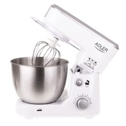 Adler | AD 4216 | Pojemność miski 4 L | 1000 W | Liczba prędkości 6 | Materiał wałka | Biały