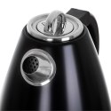 Adler | Czajnik | AD 1343b | Elektryczny | 2200 W | 1,5 L | Stal nierdzewna | Podstawa obrotowa 360° | Czarny