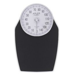 Adler | Mechaniczna waga łazienkowa | AD 8177 | Maksymalna waga (udźwig) 150 kg | Dokładność 1000 g | Czarny