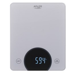 Adler | Waga kuchenna | AD 3173s | Maksymalna waga (udźwig) 10 kg | Podziałka 1 g | Typ wyświetlacza LED | Szary