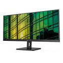 AOC | Monitor | U34E2M | 34 " | VA | WQHD | 21:9 | 100 Hz | 4 ms | 3440 x 1440 | 300 cd/m² | Porty HDMI w liczbie 2 | Czarny