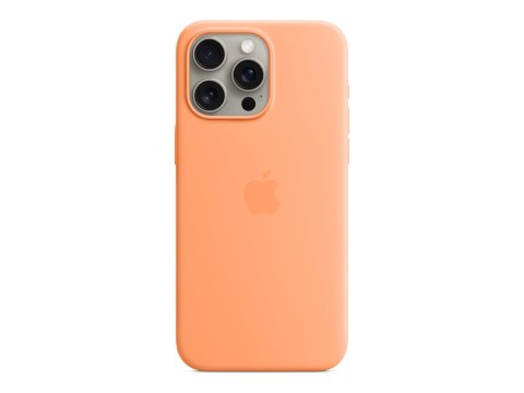 Apple | Silikonowe etui z MagSafe | Etui z MagSafe | Apple | iPhone 15 Pro Max | Silikon | Pomarańczowy Sorbet