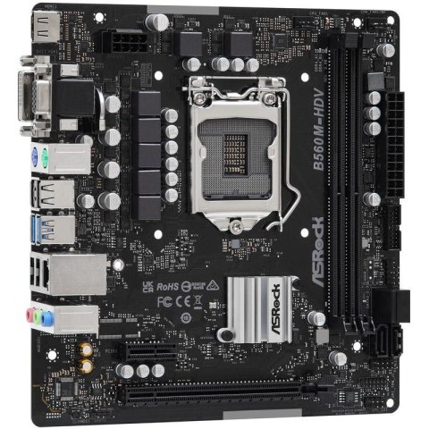 ASRock | B560M-HDV R3.0 | Rodzina procesorów Intel | Gniazdo procesora LGA1200 | DDR4 DIMM | Gniazda pamięci 2 | Obsługiwane int