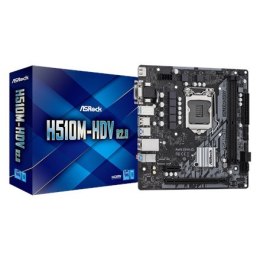 ASRock | H510M-HDV R2.0 | Rodzina procesorów Intel | Gniazdo procesora LGA1200 | DDR4 DIMM | Gniazda pamięci 2 | Obsługiwane int