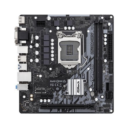 ASRock | H510M-HDV R2.0 | Rodzina procesorów Intel | Gniazdo procesora LGA1200 | DDR4 DIMM | Gniazda pamięci 2 | Obsługiwane int