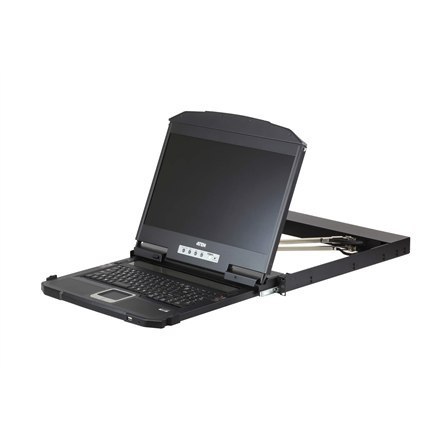 Aten | 1U Ultra Short Depth Dual Rail WideScreen LCD Console (USB/HDMI/DVI/VGA)