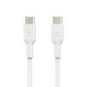 Belkin | Kabel USB-C | Męski | 24-pinowy USB-C | Męski | Biały | 24-pinowy USB-C | 2 m