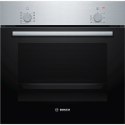 Bosch | HBF010BR3S | Piekarnik | 66 L | Wielofunkcyjny | Ręczny | Pokrętła | Wysokość 59,5 cm | Szerokość 59,4 cm | Stal szlache
