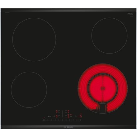 Bosch | PKF675FP2E Serie 6 | Płyta | Vitroceramic | Liczba palników/stref gotowania 4 | DirectSelect | Timer | Czarny