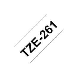 Brother | 261 | Laminated tape | Thermal | Black on white | Roll (3.6 cm x 8 m)