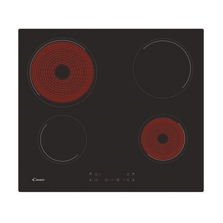 Candy | CH64CCB | Hob | Vitroceramic | Number of burners/cooking zones 4 | Touch | Black