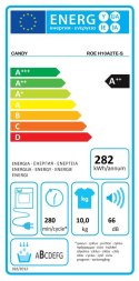 Candy | ROE H10A2TE-S | Dryer Machine | Energy efficiency class A++ | Front loading | 10 kg | Heat pump | Big Digit | Depth 58.5