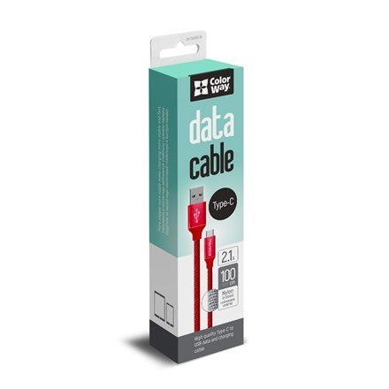 ColorWay | USB 2.0 | 2.1 A | Type-C Data Cable