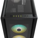Corsair | Obudowa Full-Tower PC ze szkłem hartowanym | iCUE 7000X RGB | Okno boczne | Czarny | Full-Tower | Zasilacz w zestawie