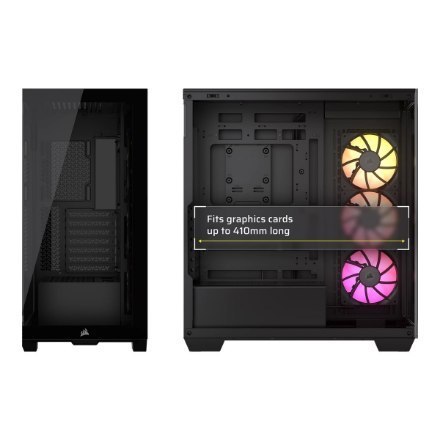 Corsair PC Case | iCUE LINK 3500X RGB | Black | Mid-Tower | Power supply included No | ATX