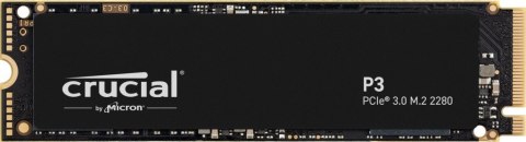Crucial | SSD | P3 Plus | 500 GB | SSD form factor M.2 2280 | SSD interface PCIe NVMe Gen 3 | Read speed 3500 MB/s | Write speed