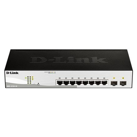 D-Link | 10-Port Gigabit Smart Managed Switch | DGS-1210-10 | Zarządzany przełącznik L2+ | Montaż w szafie Rack | Ilość portów 1