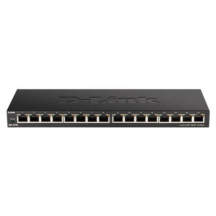 D-Link | 16-portowy gigabitowy przełącznik biurkowy | DGS-1016S | Niezarządzany | Biurkowy | Ilość portów 10/100 Mb/s (RJ-45) |