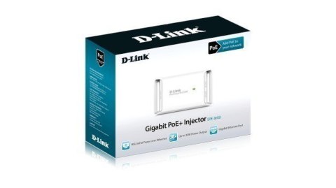 D-Link | PoE Gigabit DPE-301GI Zgodny z 802.3af/802.3at | Prędkość 10,100,1000 Mbit/s | Porty Ethernet LAN (RJ-45) 2