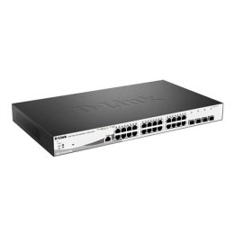 D-Link | Przełącznik Metro Ethernet | DGS-1210-28P/ME | Zarządzany L2 | Do montażu w szafie | Porty 1 Gb/s (RJ-45) w ilości 24 |