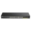 D-Link | Stackowalny przełącznik Smart Managed z łączami 10G | DGS-1250-28X/E | Zarządzany przez Internet | Możliwość montażu w