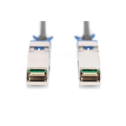 Digitus | Kabel DAC SFP28 | DN-81245 | Pobór mocy: 0,5 W; Zasilanie: +3,3 V napięcia zasilania; Zakres temperatur: 0 do +70 °C;