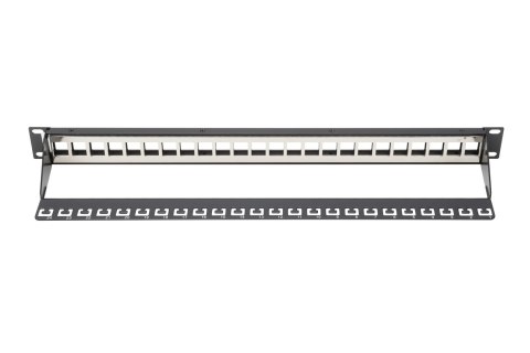 Digitus | Modular Patch Panel | DN-91411 | Black | Layout Keystone Entry: Straight; Area of application: 483 mm (19") cabinet; S