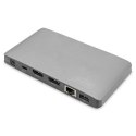 Digitus | Uniwersalna stacja dokująca | Stacja dokująca | Porty Ethernet LAN (RJ-45) | Ilość portów VGA (D-Sub) | Ilość portów D