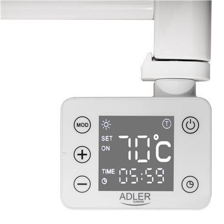 Elektryczny grzejnik łazienkowy LED | AD 7824 | Grzejnik | 600 W | Biały | IP24