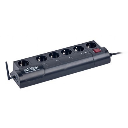 EnerGenie EG-PMS2-LANSW - surge protector | Output Connector Qty 5 | Black