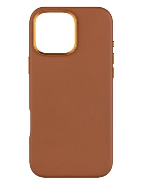 Fixed MagLeather | Back cover | Apple | iPhone 16 Pro Max | Leather | Brown