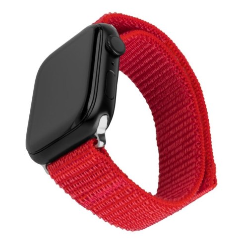 Fixed | Sporty Strap for Apple Watch 42/44/45mm | 160-210 mm | Red | Nylon