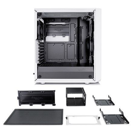 Fractal Design | Meshify C White - TG | FD-CA-MESH-C-WT-TGC | Side window | White | ATX | Power supply included No | ATX