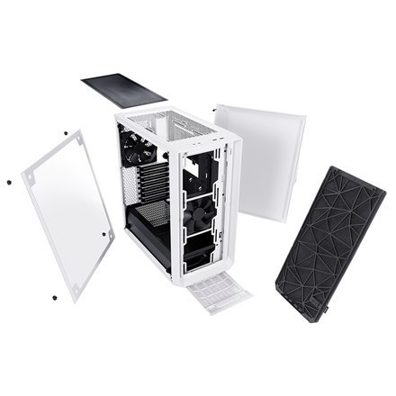 Fractal Design | Meshify C White - TG | FD-CA-MESH-C-WT-TGC | Side window | White | ATX | Power supply included No | ATX