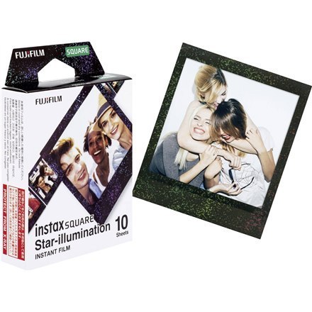 Fujifilm | Instax Square star Illumination Film natychmiastowy (10 pl) | 86 x 72 mm | Rozmiar wydruku: 86 mm x 72 mm, rozmiar ob