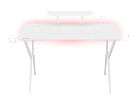 Genesis Holm 320 RGB Gaming Desk, White