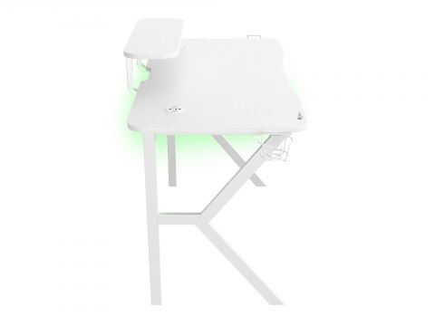 Genesis Holm 320 RGB Gaming Desk, White