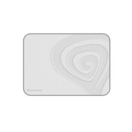 Genesis | Podkładka pod mysz | Carbon 400 M Logo | 250 x 350 x 3 mm | Szary/Biały