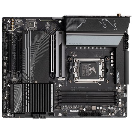 Gigabyte | X670 AORUS ELITE AX 1.0A M/B | Rodzina procesorów AMD | Gniazdo procesora AM5 | DDR5 DIMM | Gniazda pamięci 4 | Obsłu