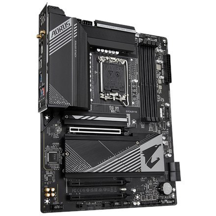Gigabyte | B760 AORUS ELITE AX 1.0 M/B | Rodzina procesorów Intel | Gniazdo procesora LGA1700 | DDR5 DIMM | Gniazda pamięci 4 |