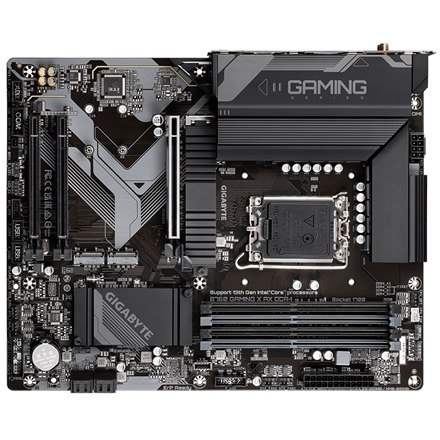 Gigabyte | B760 GAMING X AX DDR4 1.0 M/B | Rodzina procesorów Intel | Gniazdo procesora LGA1700 | DDR4 DIMM | Gniazda pamięci 4