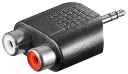 Goobay | Adapter audio | RCA x 2 | Żeński | Męski | Mini-phone stereo 3,5 mm